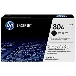 HP 80A (CF280A) Original Standard Yield Laser Toner Cartridge - Single Pack - Black - 1 Each - 2700 Pages