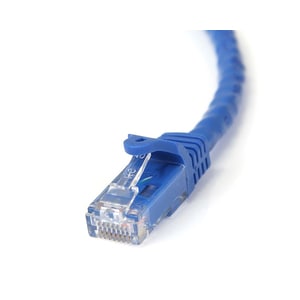 StarTech.com Cavo patch antigroviglio UTP RJ45 Cat6 Gigabit blu 5m - 100% Rame - Cavo patch 5 m - Cable for Dispositivo di