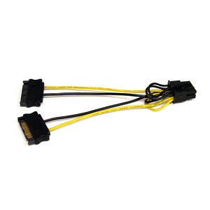 ADAPTADOR PCI-E 8P A 2X SATA .