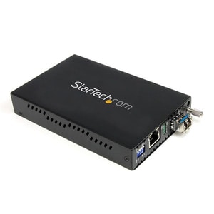 StarTech.com 1000 Mbps Gigabit Single Mode Fiber Media Converter LC 40 km - 1000Base-T, 1000Base-SX/LX - Desktop, Rack-mou