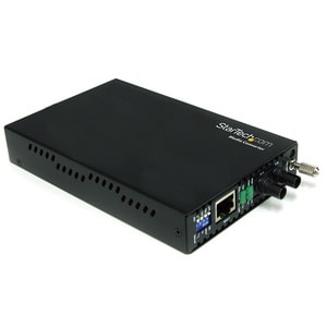 StarTech.com 10/100 Mbps Ethernet to Fiber Optic Media Converter - Steel - Chassis Mount - ST Multimode - 1310nm - 2km (ET