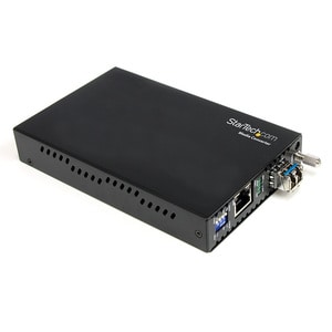 StarTech.com Multimode (MM) LC Fiber Media Converter for 1Gbe Network - 550m Range - Gigabit Ethernet - 850nm - with SFP T