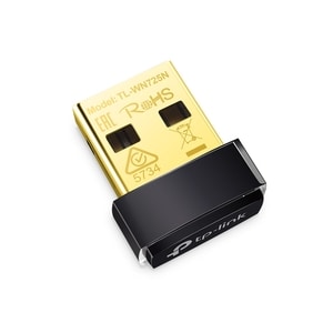TP-Link TL-WN725N IEEE 802.11n Wi-Fi Adapter for Desktop Computer, Notebook - USB - 150 Mbit/s - 2.48 GHz ISM - External