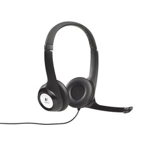H390 STEREO USB HEADSET (R)  USB PC Headset w/noise-cancelling microphone in-line volume and mute controls. 2 Years Limite