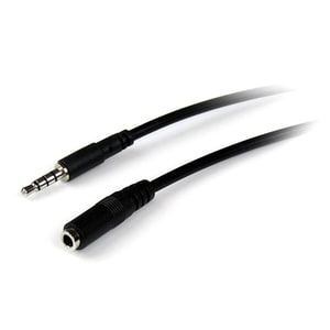 StarTech.com Câble d'extension de casque TRRS 4 positions 3,5 mm 1 m - M/F - Cable for Appareil Audio, Casque, Casque, iPh
