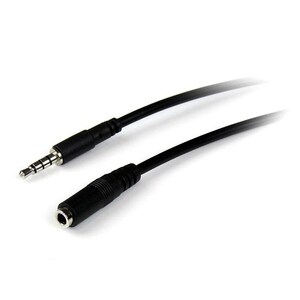 CABLE DE 1M EXTENSOR ALARGADOR DE HEADSET JACK 3.5MM 4 PINES IN