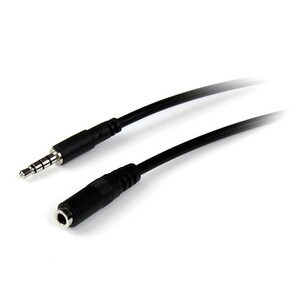 StarTech.com Câble d'extension de casque TRRS 4 positions 3,5 mm 2 m - M/F - Cable for Casque, Casque, iPhone, Téléphone p