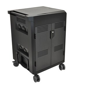 Ergotron Laptop Trolley - 2.95 kg Load Capacity - 4 Casters - 101.60 mm Caster Size - Steel, ABS Plastic - 711.2 mm Width 