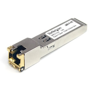 StarTech.com SFP (mini-GBIC) - 1 x RJ-45 10/100/1000Base-T Network LAN - 1 Each - For Data Networking - Twisted PairGigabi