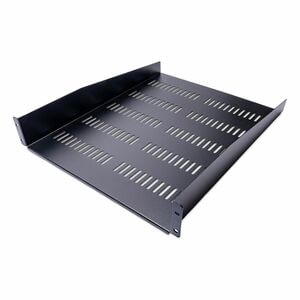 StarTech.com 2U 22in Vented Rack Mount Shelf - Fixed 22 inch Deep antilever Rackmount Tray for Server Rack Cabinet Shelf -