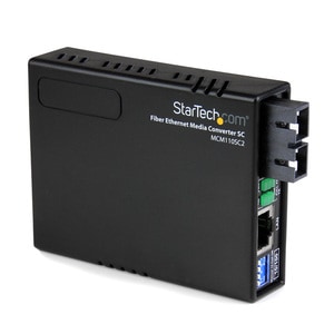 StarTech.com 10/100 Multi Mode Fiber Ethernet Media Converter SC 2 km - Convert an RJ-45 10/100Mbps Ethernet network conne