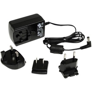 StarTech.com 12V DC 1.5A Universal Power Adapter - 1 Each - For KVM Switch - 120 V AC, 230 V AC Input - 12 V DC Output - 1