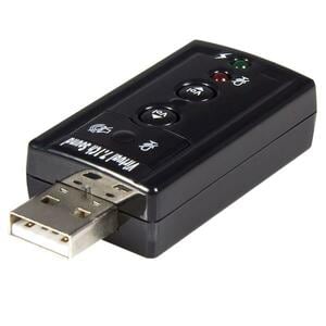 StarTech.com USB audio adapter - virtual 7.1 - external sound card - stereo audio - Turn a USB port into a virtual 7.1 cha