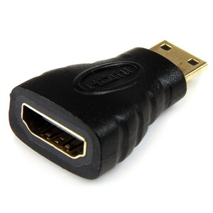 StarTech.com Mini HDMI to HDMI Adapter, 4K High Speed HDMI Adapter, 4K 30Hz Ultra HD High Speed HDMI Adapter, UHD Mini HDM