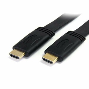 StarTech.com 5m Flat High Speed HDMI Cable with Ethernet - HDMI - M/M - Cable for Audio/Video Device, TV, Projector, Gamin