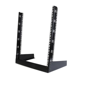 StarTech.com 2-Post 12U Desktop Server Rack, Open Frame 19in Network Rack, Small Home/Office Rack for AV / Studio / Data /