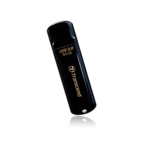 Transcend JetFlash 700 700 64 GB USB 3.0 Flash-Laufwerk - Schwarz - 90 MB/s Read Speed - 20 MB/s Write Speed - Lebenslang 