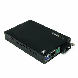 StarTech.com 10/100 Mbps Ethernet to Fiber Optic Media Converter - Steel - Chassis Mount - ST Multimode - 1310nm - 2km (ET