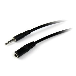 StarTech.com 1m 3.5mm 4 Position TRRS Headset Extension Cable - M/F - Cable for Audio Device, Headset, Headphone, iPhone, 