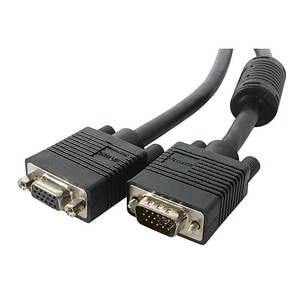 StarTech.com 15m Coax High Resolution Monitor VGA Video Extension Cable - HD15 M/F - Cable for Monitor, Video Device, Proj