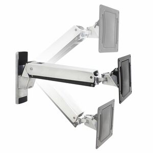 Ergotron Interactive Mounting Arm for TV - Polished Aluminum - Height Adjustable - 101.6 cm to 228.6 cm (90") Screen Suppo