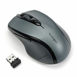 Kensington ProFit Mouse - Radio Frequency - USB - Optical - Grey - 1 - Wireless - 2.40 GHz - 1750 dpi - Scroll Wheel - Rig