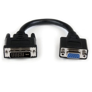 ADAPTADOR CONVERSOR 20CM DVI-I MACHO A VGA HD15 HEMBRA CABLE