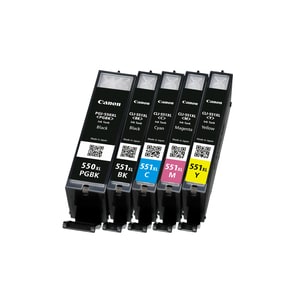 Canon CLI-551BK XL Original High Yield Inkjet Ink Cartridge - Black - 1 Pack - 4425 Pages