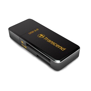 Transcend RDF5 Flash Reader - USB 3.0 - External - SDXC, SDHC, microSDHC, SD