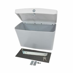 Ergotron Bin - 5.44 kg Load Capacity - Grey - Key Lock, Easy to Clean