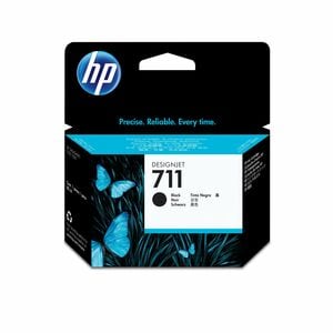 HP 711 Original Inkjet Ink Cartridge - Black - 1 Each - 80 mL