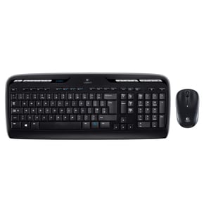 Logitech Wireless Combo MK330 Keyboard & Mouse - Danish, Finnish, Swedish, Norwegian - USB Wireless RF 2.40 GHz Keyboard -
