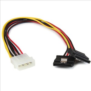 StarTech.com Câble adaptateur d'alimentation interne LP4 (4 broches) - Mâle vers 2x SATA femelle - 30 cm - Pour Disque SAT
