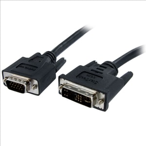 StarTech.com 2m DVI to VGA Display Monitor Cable - DVI to VGA (15 Pin) - 2 Meter DVI-A to VGA Analog Video Cable Male to M