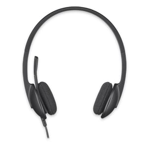 H340 USB HEADSET - BLACK  LOGITECH USB HEADSET H340. INTERNET CALLS AND STEREO SOUND  IN SECONDS. ACHIEVE QUALITY AUDIO QU