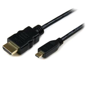 StarTech.com 3m Micro HDMI to HDMI Cable with Ethernet, 4K High Speed Micro HDMI Type-D Device to HDMI Monitor Adapter/Con