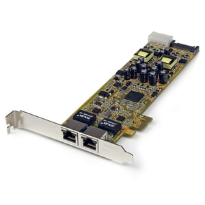 StarTech.com Dual Port PCI Express Gigabit Ethernet Network Card Adapter - 2 Port PCIe NIC 10/100/100 Server Adapter with 