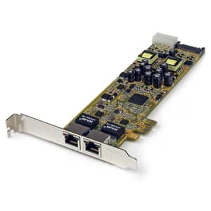 StarTech.com Gigabit Ethernet Card for PC - 10/100/1000Base-T - Plug-in Card - PCI Express - Realtek RTL8111E - 2 Port(s) 