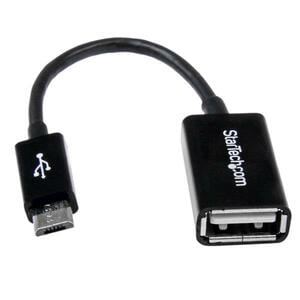 StarTech.com 5in Micro USB to USB OTG Host Adapter M/F - USB for Mouse, Keyboard, Cellular Phone, Tablet PC, Digital Text 