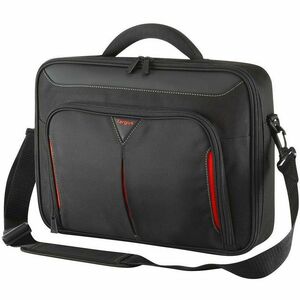 Targus Classic CN414EU Tasche für 35,6 cm (14 Zoll) Notebook - Schwarz, Rot - Polyester Körper - Griff, Trolley-Riemen, Sc