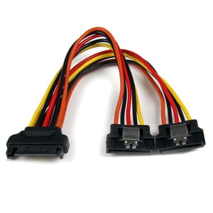 StarTech.com Câble répartiteur en Y d'alimentation SATA vers 2 SATA avec verrouillage - Pour Système d'alimentation, Disqu