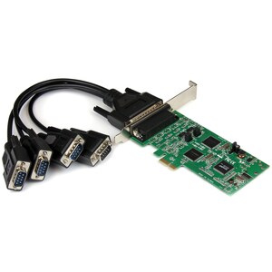 StarTech.com Multiport Serial Adapter - TAA Compliant - PCI Express x1 - 4 x DB-9 RS-232/422/485 - Serial, Via Cable - 3.5