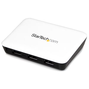 StarTech.com USB 3.0 to Gigabit Ethernet NIC Network Adapter with 3 Port Hub - White - 3 Total USB Port(s) - 3 USB 3.0 Por
