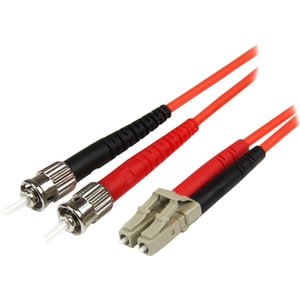 StarTech.com Multimode LC auf ST Glasfaserkabel 5m - LWL / Glasfaser 50/125µ Duplex Patchkabel - Cable for Netzwerkgerät -