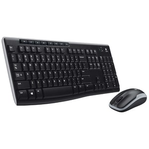 Logitech Wireless Combo MK270 Keyboard & Mouse - English (UK) - USB Wireless RF 2.40 GHz Keyboard - Keyboard/Keypad Color: