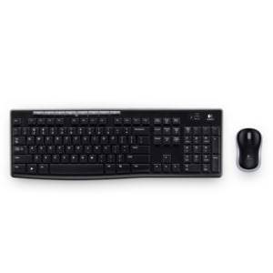 Logitech Wireless Combo MK270 Keyboard & Mouse - Swiss - 1 - USB Wireless RF 2.40 GHz Keyboard - Keyboard/Keypad Color: Bl