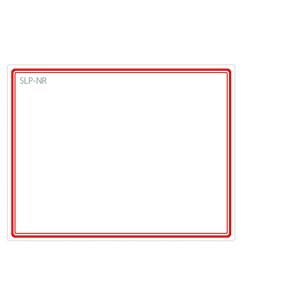 Seiko SLP-NR Name Badge Label - 54 mm Width x 70 mm Length - Rectangle - Direct Thermal - Red - 160 / Roll - 1 / Box
