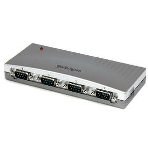 StarTech.com 4-Port USB auf RS232 Seriell DB9 Adapter Hub - USB - RS-232 - Bus Powered - USB - PC, Mac - 4 x Anzahl extern