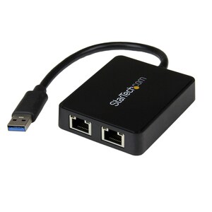 TARJETA ETHERNET 2 PUERTOS RJ45 EXTERNA USB 3.0 CON 1X USB A