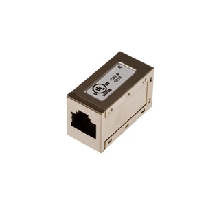 AXIS Network Adapter - 1 - 1 x RJ-45 Network Female - 1 x RJ-45 Network Female - Gold Contact - White, Brushed Steel